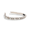 Halo Luxe Rock Candy Rhinestone Embellished Satin Headband - White