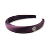 Halo Luxe Rosa Vintage Satin Headband - Plum