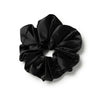 Halo Luxe Rosa Vintage Satin Scrunchie - Black