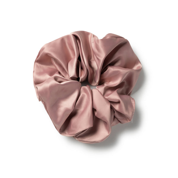 Halo Luxe Rosa Vintage Satin Scrunchie - Mauve