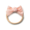 Halo Luxe Rosette Velvet Baby Band - Ballet Slipper