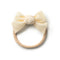 Halo Luxe Rosette Velvet Baby Band - Cream