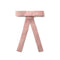 Halo Luxe Scarlett Suede Long Tail Clip - Rose