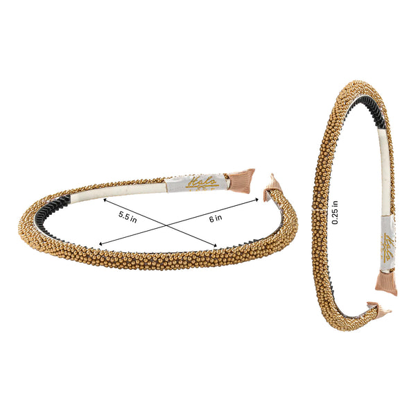 Halo Luxe Sprinkle Pearl Headband - Gold