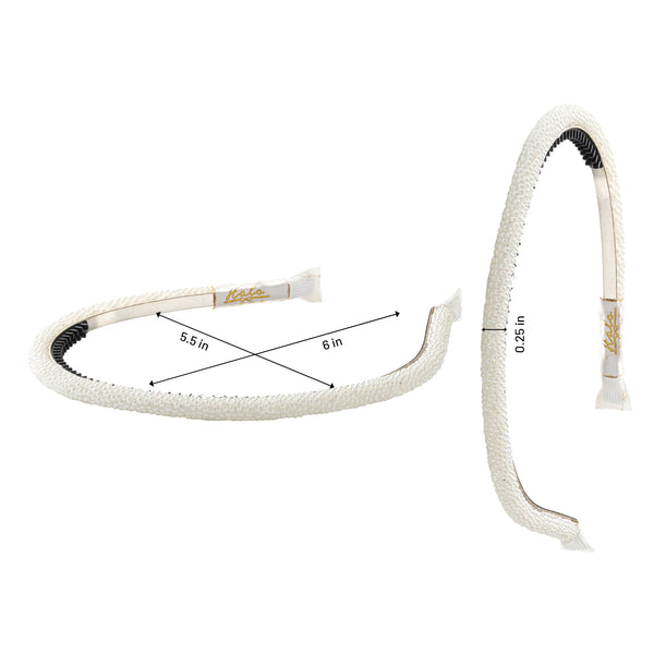 Halo Luxe Sprinkle Pearl Headband - White