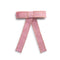 Halo Luxe Sweetie Linen Fringe Bow Clip - Hot Pink