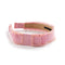 Halo Luxe Sweetie Linen Fringe Headband - Hot Pink