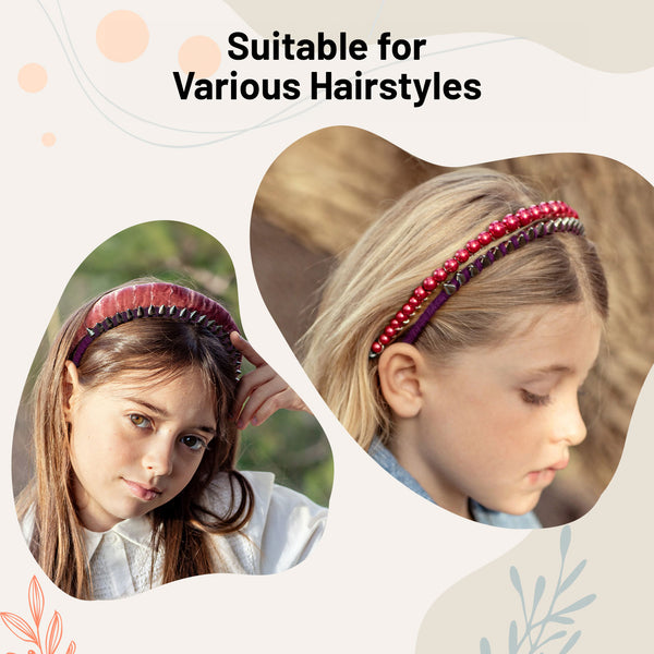 Halo Luxe Hazel Knit Rivet Headband - Plum
