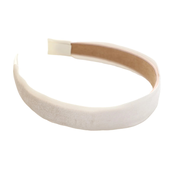 Halo Luxe Heirloom Velvet Sateen Headband - Ivory