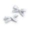 Halo Luxe Hopscotch Twill Double Clip Set - White