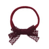 Halo Luxe Ivy Scalloped Lace Baby Headband - Wine