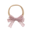 Halo Luxe Ivy Scalloped Lace Baby Headband - Mauve