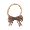 Halo Luxe Ivy Scalloped Lace Baby Headband - Mocha