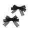 Halo Luxe Ivy Scalloped Lace Double Clip Set - Black