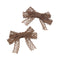 Halo Luxe Ivy Scalloped Lace Double Clip Set - Mocha