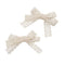 Halo Luxe Ivy Scalloped Lace Double Clip Set - Ivory