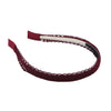 Halo Luxe Ivy Scalloped Lace Headband - Wine