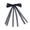 Halo Luxe Ivy Scalloped Lace Longtail Clip - Navy