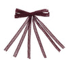 Halo Luxe Ivy Scalloped Lace Longtail Clip - Wine