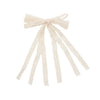 Halo Luxe Ivy Scalloped Lace Longtail Clip - Ivory