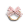 Halo Luxe Mae Lattice Lace Baby Headband - Ballet Slipper