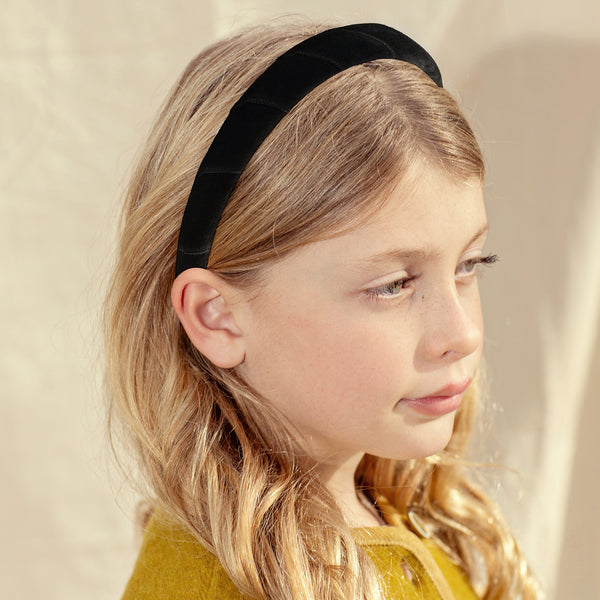 Halo Luxe Scarlett Suede Headband - Black