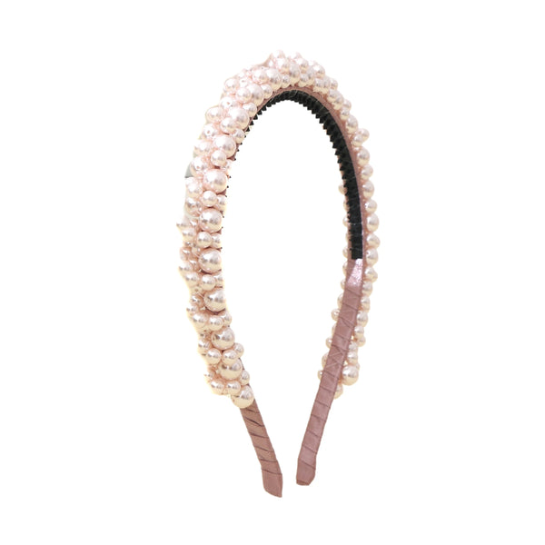 Halo Luxe Melody Pearl Cluster Headband - Ballet Slipper Pink