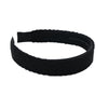 Halo Luxe Millie Textured Scalloped Edge Woolen Headband - Black