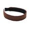 Halo Luxe Millie Textured Scalloped Edge Woolen Headband - Brown