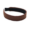 Halo Luxe Millie Textured Scalloped Edge Woolen Headband - Brown