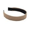 Halo Luxe Millie Textured Scalloped Edge Woolen Headband - Tan