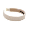 Halo Luxe Millie Textured Scalloped Edge Woolen Headband - Ivory