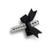 Halo Luxe Molly Double Strand Pearl Grosgrain Bow Clip - Black
