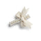 Halo Luxe Molly Double Strand Pearl Grosgrain Bow Clip - Ivory