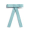 Halo Luxe Poppy Braided Woven Patent Clip - Powder Blue