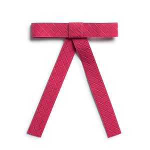 Halo Luxe Poppy Braided Woven Patent Clip in rose pink