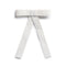 Halo Luxe Poppy Braided Woven Patent Clip - White