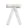 Halo Luxe Poppy Braided Woven Patent Clip - White