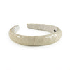 Halo Luxe Poppy Braided Woven Patent Headband - Sand