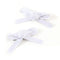 Halo Luxe Darla Rose Satin Double Clip Set - White