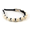 Halo Luxe Darla Rose Satin Headband - Black / Ivory