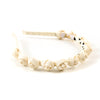 Halo Luxe Darla Rose Satin Headband - Ivory