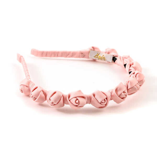 Halo Luxe Darla Rose Satin Headband - Light Pink