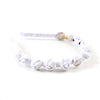 Halo Luxe Darla Rose Satin Headband - White