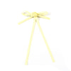 Halo Luxe Darla Rose Satin Bow Hair Clip - Pale Yellow