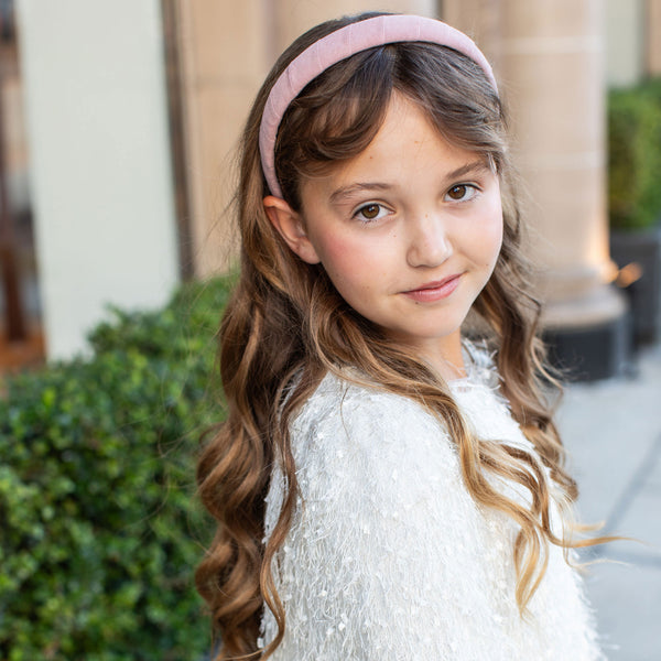 Halo Luxe Scarlett Suede Headband - Rose