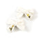 Halo Luxe Felicity Summer Soiree Linen Floral Embroidered Double Clip Set - White / Yellow