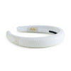 Halo Luxe Signature Terry Logo Headband - White
