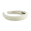 Halo Luxe Signature Terry Logo Headband - Off white