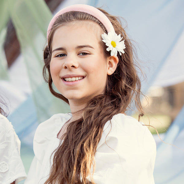 Halo Luxe Signature Terry Logo Headband - Ballet Slipper